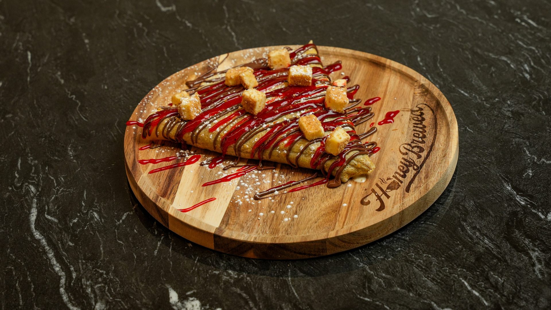 Craft coffee meets crepe artistry