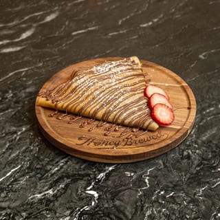 Bueno & Nutella With Strawberries Crepe
